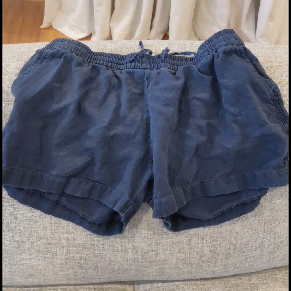 Navy large linen